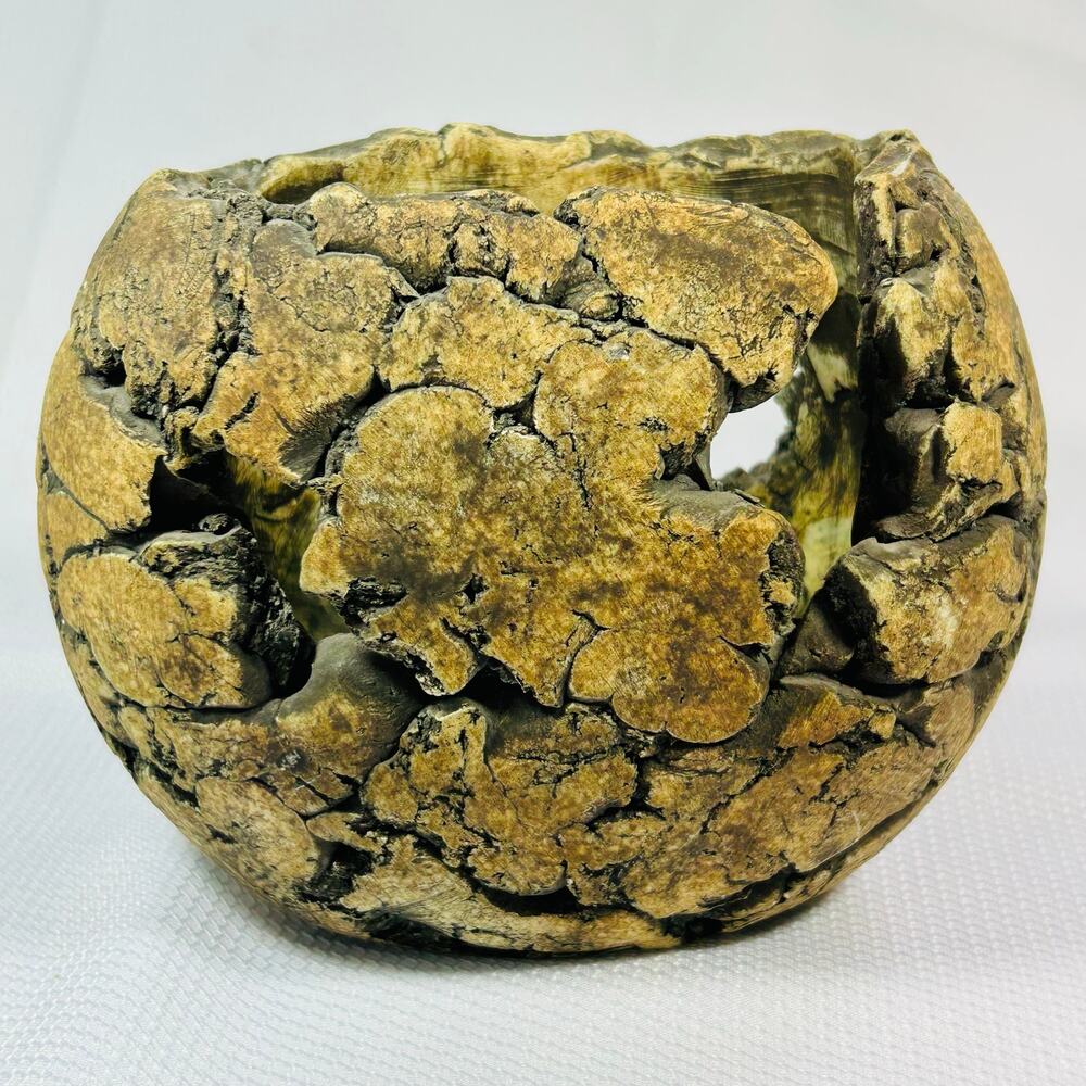 Stan Langtwait Shapes of Clay Brutalist Organic Texture 5.5" Vase Signed